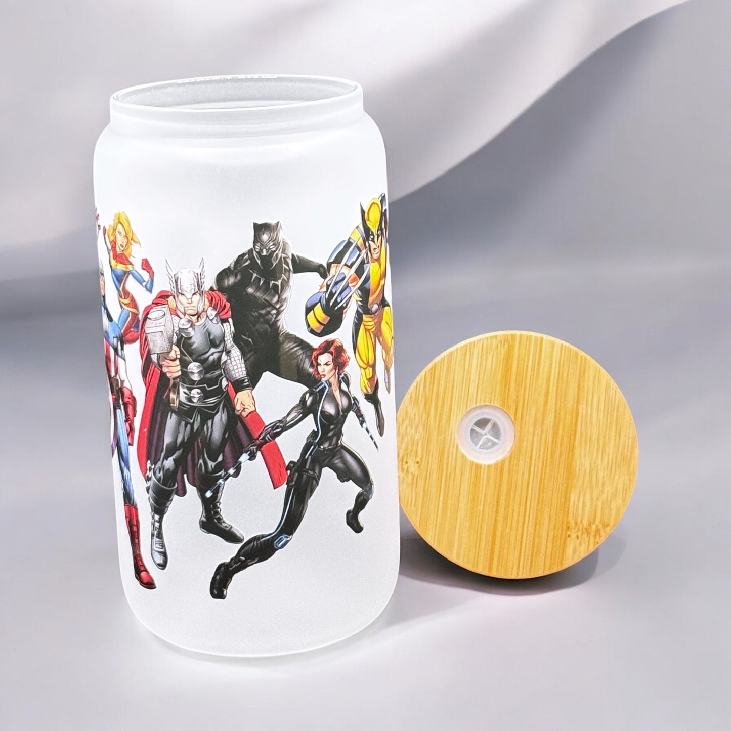 marvel superhero frosted 16oz tumbler