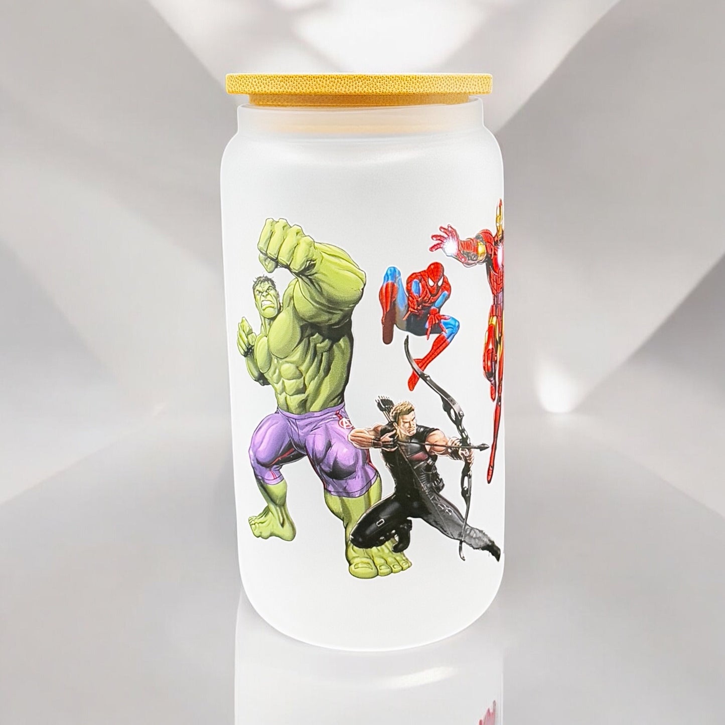 marvel superhero frosted 16oz tumbler